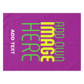 MODERNE BEARBEITUNGSFÄHIGE EINFACHE LILA BILDTEXTV TISCHDECKE (Vorderseite (Horizontal))