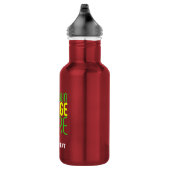 MODERNE BEARBEITUNGSFÄHIGE EINFACHE ROTE BILDTEXTV EDELSTAHLFLASCHE (Rechts)