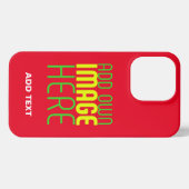 MODERNE BEARBEITUNGSFÄHIGE EINFACHE ROTE BILDTEXTV iPhone HÜLLE (Rückseite (Horizontal))