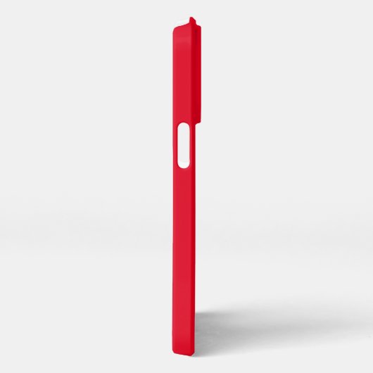 MODERNE BEARBEITUNGSFÄHIGE EINFACHE ROTE BILDTEXTV iPhone HÜLLE (Rechte Seite)