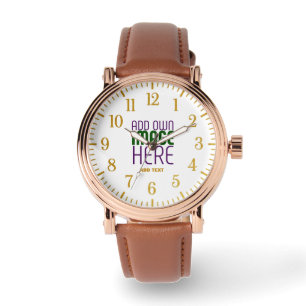 MODERNE BEARBEITUNGSFÄHIGE, EINFACHE WEISSE BILDTE ARMBANDUHR