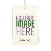 MODERNE BEARBEITUNGSFÄHIGE, EINFACHE WEISSE BILDTE AUTOLUFTERFRISCHER (Vorderseite)