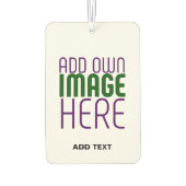 MODERNE BEARBEITUNGSFÄHIGE, EINFACHE WEISSE BILDTE AUTOLUFTERFRISCHER (Rückseite)