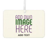 MODERNE BEARBEITUNGSFÄHIGE, EINFACHE WEISSE BILDTE AUTOLUFTERFRISCHER (Rückseite)