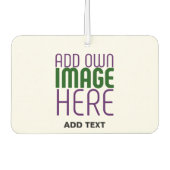 MODERNE BEARBEITUNGSFÄHIGE, EINFACHE WEISSE BILDTE AUTOLUFTERFRISCHER (Vorderseite)