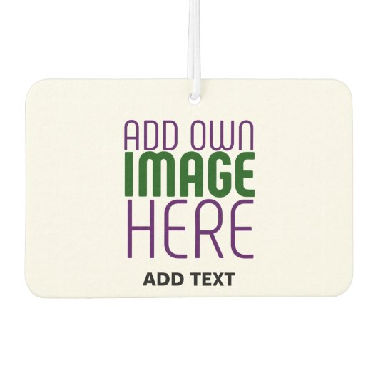 MODERNE BEARBEITUNGSFÄHIGE, EINFACHE WEISSE BILDTE AUTOLUFTERFRISCHER (Vorderseite)