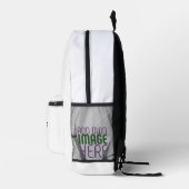 MODERNE BEARBEITUNGSFÄHIGE, EINFACHE WEISSE BILDTE BEDRUCKTER RUCKSACK (Rechts)