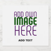 MODERNE BEARBEITUNGSFÄHIGE, EINFACHE WEISSE BILDTE BIERFLASCHENETIKETT (Einzelnes Label)