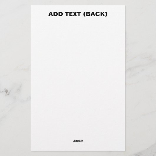 MODERNE BEARBEITUNGSFÄHIGE, EINFACHE WEISSE BILDTE BRIEFPAPIER (Rückseite)