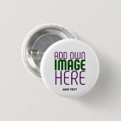 MODERNE BEARBEITUNGSFÄHIGE, EINFACHE WEISSE BILDTE BUTTON (Vorne & Hinten)