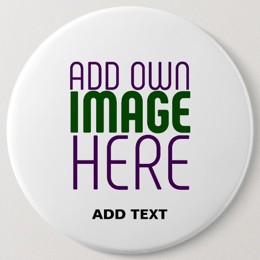 MODERNE BEARBEITUNGSFÄHIGE, EINFACHE WEISSE BILDTE BUTTON (Vorderseite)