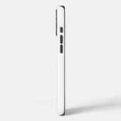 MODERNE BEARBEITUNGSFÄHIGE, EINFACHE WEISSE BILDTE Case-Mate iPhone HÜLLE (Rückseite / Links)