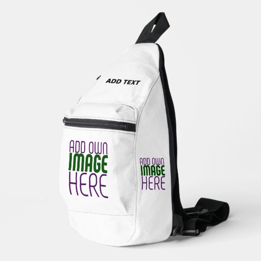 MODERNE BEARBEITUNGSFÄHIGE, EINFACHE WEISSE BILDTE CROSSBODY BAG (Rechte Ecke)