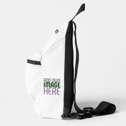 MODERNE BEARBEITUNGSFÄHIGE, EINFACHE WEISSE BILDTE CROSSBODY BAG (Rechts)