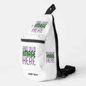 MODERNE BEARBEITUNGSFÄHIGE, EINFACHE WEISSE BILDTE CROSSBODY BAG (Rechte Ecke)