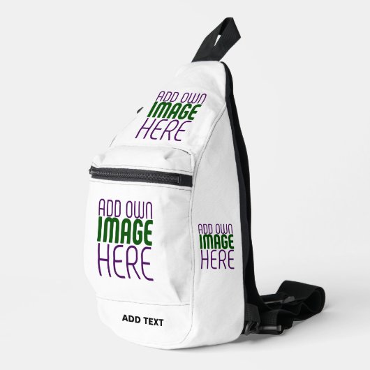 MODERNE BEARBEITUNGSFÄHIGE, EINFACHE WEISSE BILDTE CROSSBODY BAG (Rechte Ecke)