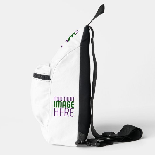 MODERNE BEARBEITUNGSFÄHIGE, EINFACHE WEISSE BILDTE CROSSBODY BAG (Rechts)