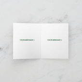 MODERNE BEARBEITUNGSFÄHIGE, EINFACHE WEISSE BILDTE DANKESKARTE (Innenseite)