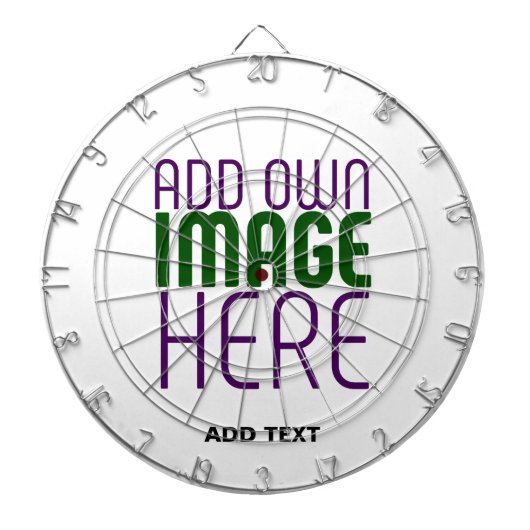 MODERNE BEARBEITUNGSFÄHIGE, EINFACHE WEISSE BILDTE DARTSCHEIBE (vorne)