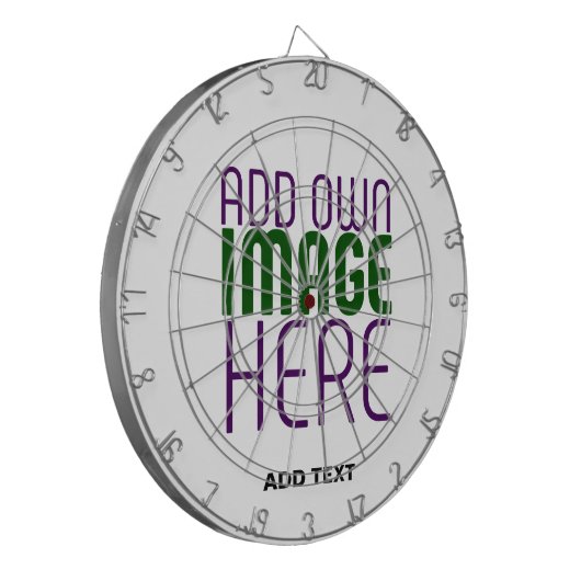 MODERNE BEARBEITUNGSFÄHIGE, EINFACHE WEISSE BILDTE DARTSCHEIBE (Vorderseite Links)