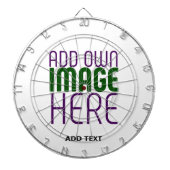 MODERNE BEARBEITUNGSFÄHIGE, EINFACHE WEISSE BILDTE DARTSCHEIBE (vorne)