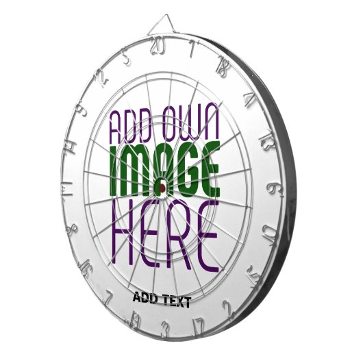 MODERNE BEARBEITUNGSFÄHIGE, EINFACHE WEISSE BILDTE DARTSCHEIBE (Vorderseite rechts)