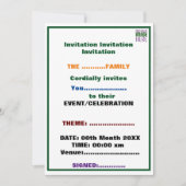 MODERNE BEARBEITUNGSFÄHIGE, EINFACHE WEISSE BILDTE EINLADUNG (Vorderseite)