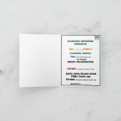 MODERNE BEARBEITUNGSFÄHIGE, EINFACHE WEISSE BILDTE EINLADUNG (Innenseite)