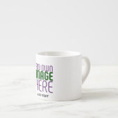 MODERNE BEARBEITUNGSFÄHIGE, EINFACHE WEISSE BILDTE ESPRESSOTASSE (Vorderseite Rechts)