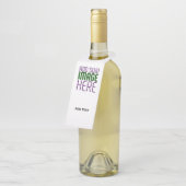 MODERNE BEARBEITUNGSFÄHIGE, EINFACHE WEISSE BILDTE FLASCHENANHÄNGER (Angewinkelt)