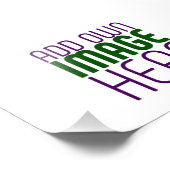 MODERNE BEARBEITUNGSFÄHIGE, EINFACHE WEISSE BILDTE FOTODRUCK (Ecke)