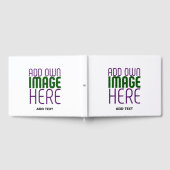 MODERNE BEARBEITUNGSFÄHIGE, EINFACHE WEISSE BILDTE GÄSTEBUCH (Voll)