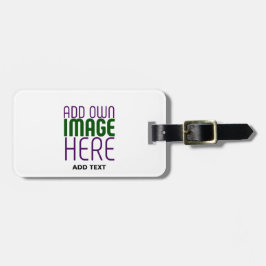 MODERNE BEARBEITUNGSFÄHIGE, EINFACHE WEISSE BILDTE GEPÄCKANHÄNGER