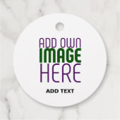 MODERNE BEARBEITUNGSFÄHIGE, EINFACHE WEISSE BILDTE GESCHENKANHÄNGER (Rückseite)