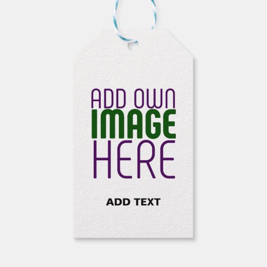 MODERNE BEARBEITUNGSFÄHIGE, EINFACHE WEISSE BILDTE GESCHENKANHÄNGER (Rückseite)