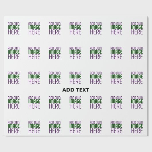 MODERNE BEARBEITUNGSFÄHIGE, EINFACHE WEISSE BILDTE GESCHENKPAPIER (Flach)