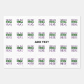 MODERNE BEARBEITUNGSFÄHIGE, EINFACHE WEISSE BILDTE GESCHENKPAPIER SET (Vorderseite 2)