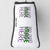 MODERNE BEARBEITUNGSFÄHIGE, EINFACHE WEISSE BILDTE GOLF HEADCOVER (Rotieren 90)