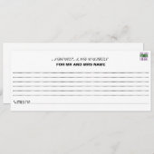 MODERNE BEARBEITUNGSFÄHIGE, EINFACHE WEISSE BILDTE HINWEISKARTE (Vorne/Hinten)