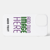 MODERNE BEARBEITUNGSFÄHIGE, EINFACHE WEISSE BILDTE iPhone HÜLLE (Rückseite (Horizontal))