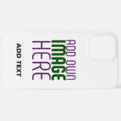 MODERNE BEARBEITUNGSFÄHIGE, EINFACHE WEISSE BILDTE iPhone HÜLLE (Hinten horizontal)