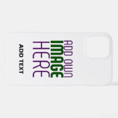 MODERNE BEARBEITUNGSFÄHIGE, EINFACHE WEISSE BILDTE iPhone HÜLLE (Rückseite (Horizontal))