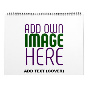 MODERNE BEARBEITUNGSFÄHIGE, EINFACHE WEISSE BILDTE KALENDER