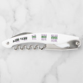 MODERNE BEARBEITUNGSFÄHIGE, EINFACHE WEISSE BILDTE KELLNERMESSER (Rückseite)