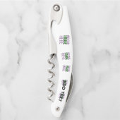 MODERNE BEARBEITUNGSFÄHIGE, EINFACHE WEISSE BILDTE KELLNERMESSER (Vorderseite)