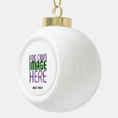 MODERNE BEARBEITUNGSFÄHIGE, EINFACHE WEISSE BILDTE KERAMIK Kugel-Ornament (Rechts)