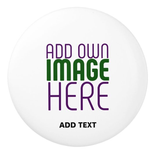 MODERNE BEARBEITUNGSFÄHIGE, EINFACHE WEISSE BILDTE KERAMIKKNAUF (Vorderseite)