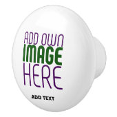 MODERNE BEARBEITUNGSFÄHIGE, EINFACHE WEISSE BILDTE KERAMIKKNAUF (Rechts)