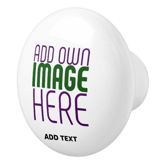 MODERNE BEARBEITUNGSFÄHIGE, EINFACHE WEISSE BILDTE KERAMIKKNAUF (Rechts)