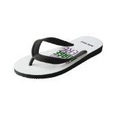 MODERNE BEARBEITUNGSFÄHIGE, EINFACHE WEISSE BILDTE KINDERBADESANDALEN (Schrägansicht)